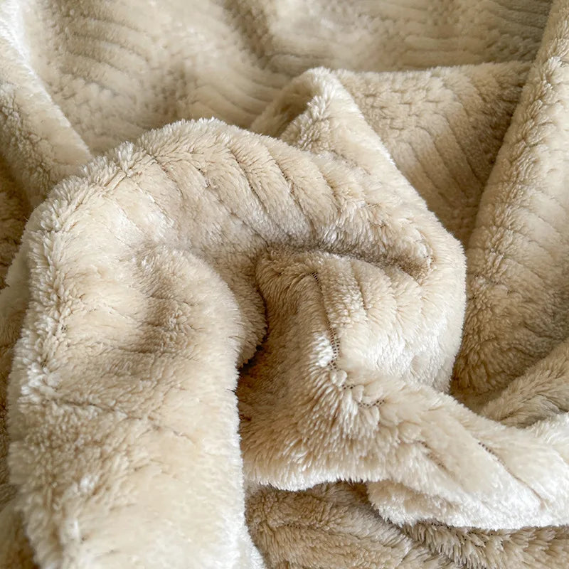 Juego de funda nórdica de terciopelo de leche, edredón sólido de felpa suave y cálido, mantas gruesas, ropa de cama para el hogar, invierno, 150x200cm, 3 uds.