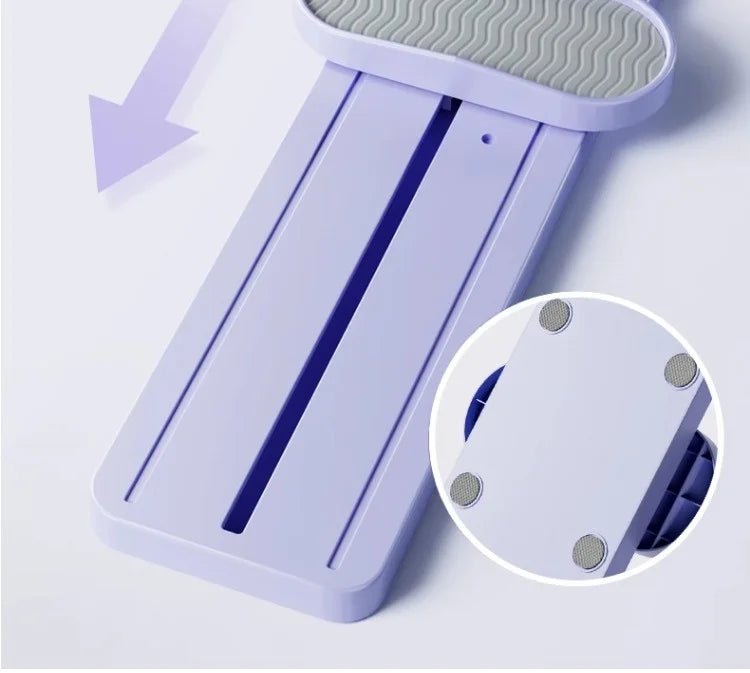 Máquina de esquí plegable 3 en 1 con pasamanos, planeador arrodillado de muslos para gimnasio en casa, entrenamiento de cuerpo completo, Fitness