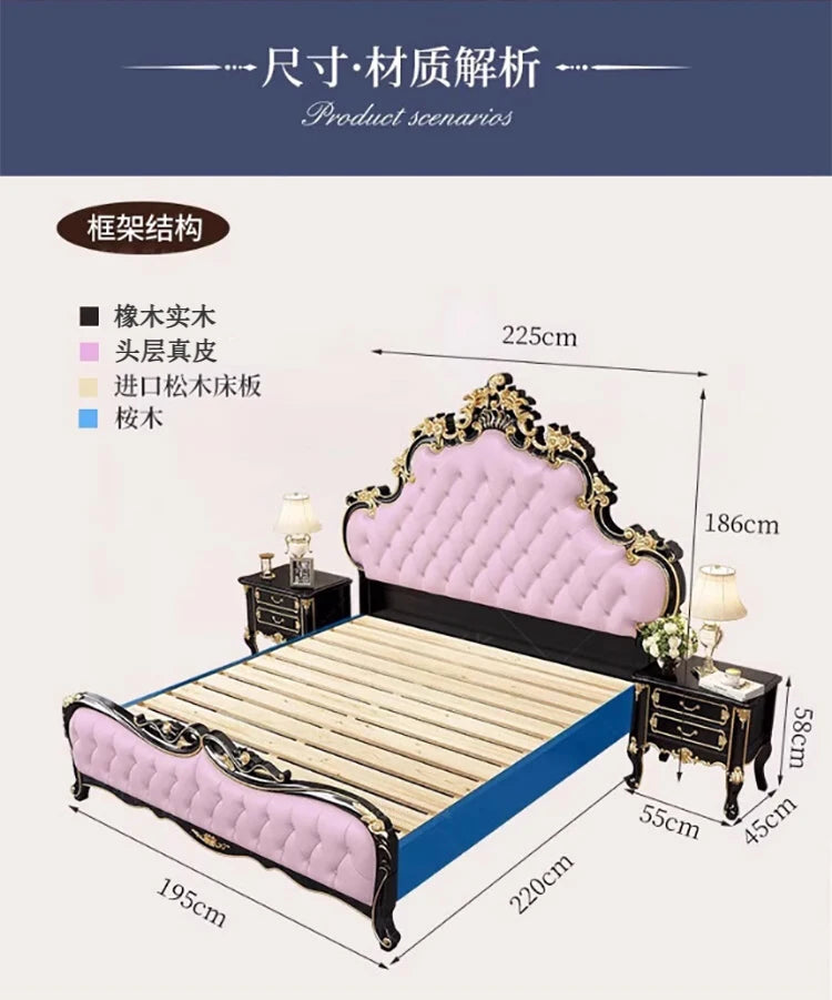 Diseño de cama único para boda, organizador seguro de alta calidad, estética de cama de moda, Muebles gemelos cómodos, Muebles de dormitorio
