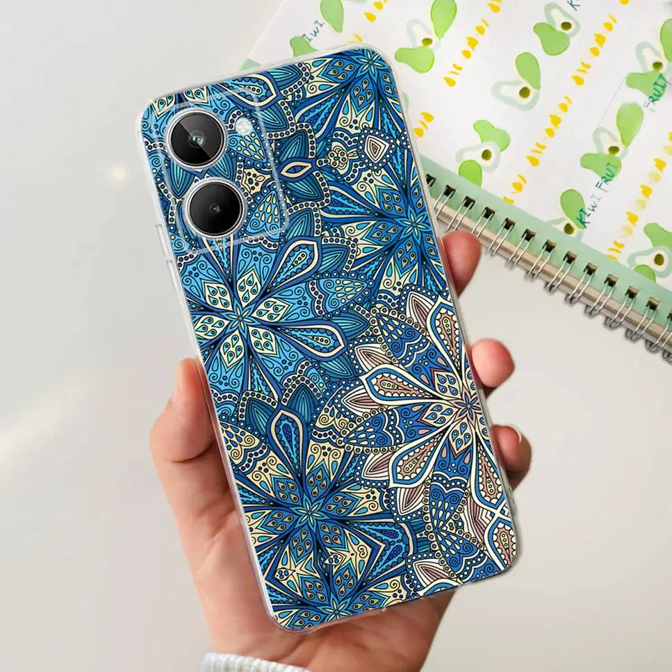 Para Realme 10 4G RMX3630 funda de teléfono suave de silicona TPU a prueba de golpes para Realme 10 funda protectora trasera con diseño de dibujos animados bonitos