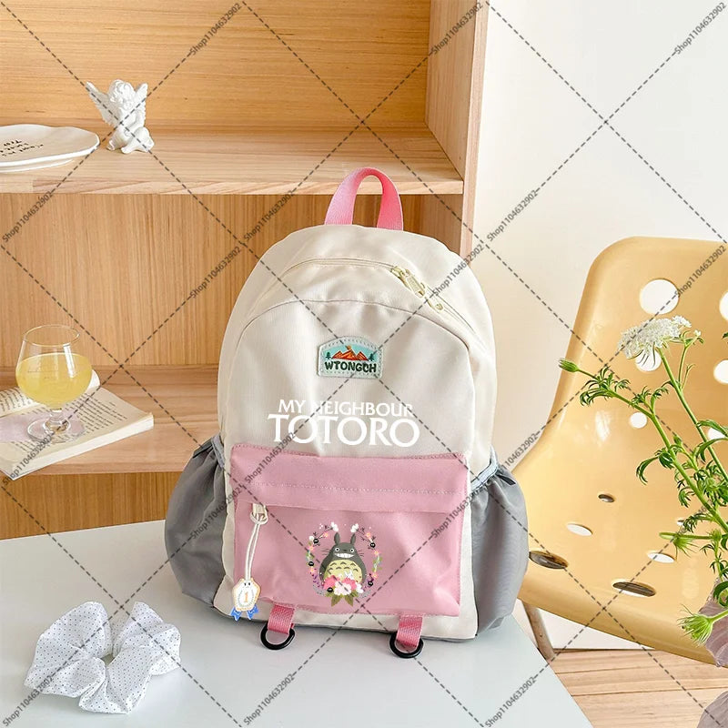 Mochilas bonitas de Totoro para estudiantes, mochila escolar de gran capacidad, mochila con estampado de dibujos animados de Anime, regalos para el regreso a la escuela, bolsas Kawaii