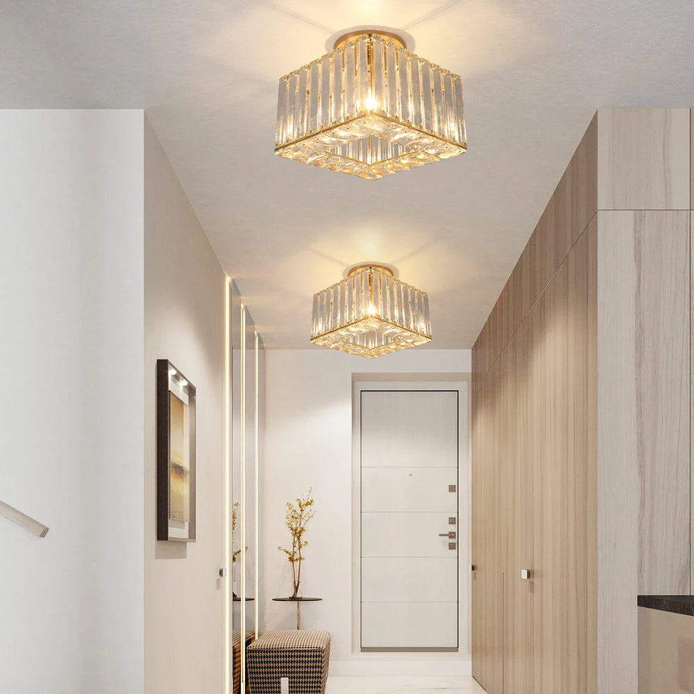 Lámpara colgante de cristal moderna, lámpara de techo Led de lujo, accesorios de decoración para el hogar, Isla de cocina, Lustre colgante ajustable