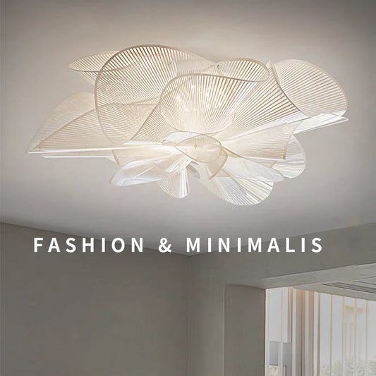 Lámparas de techo clásicas nórdicas, lámpara de diseño moderno de PVC en blanco y negro, iluminación para decoración del hogar y dormitorio, luces colgantes LED para comedor
