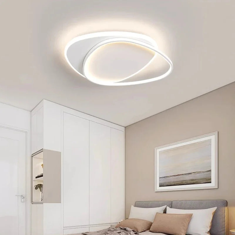 Luces de techo LED redondas modernas para dormitorio Simple, lámparas de estudio para sala de estar, iluminación interior, decoración del hogar, accesorios de lámpara brillante