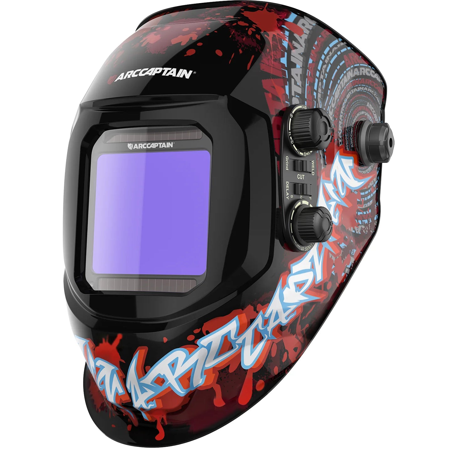 Casco de soldadura ARCCAPTAIN, máscara de soldadura con oscurecimiento automático de 4 sensores para máquina soldadora de arco TIG MIG, visión grande, Color verdadero 1/1/1/1