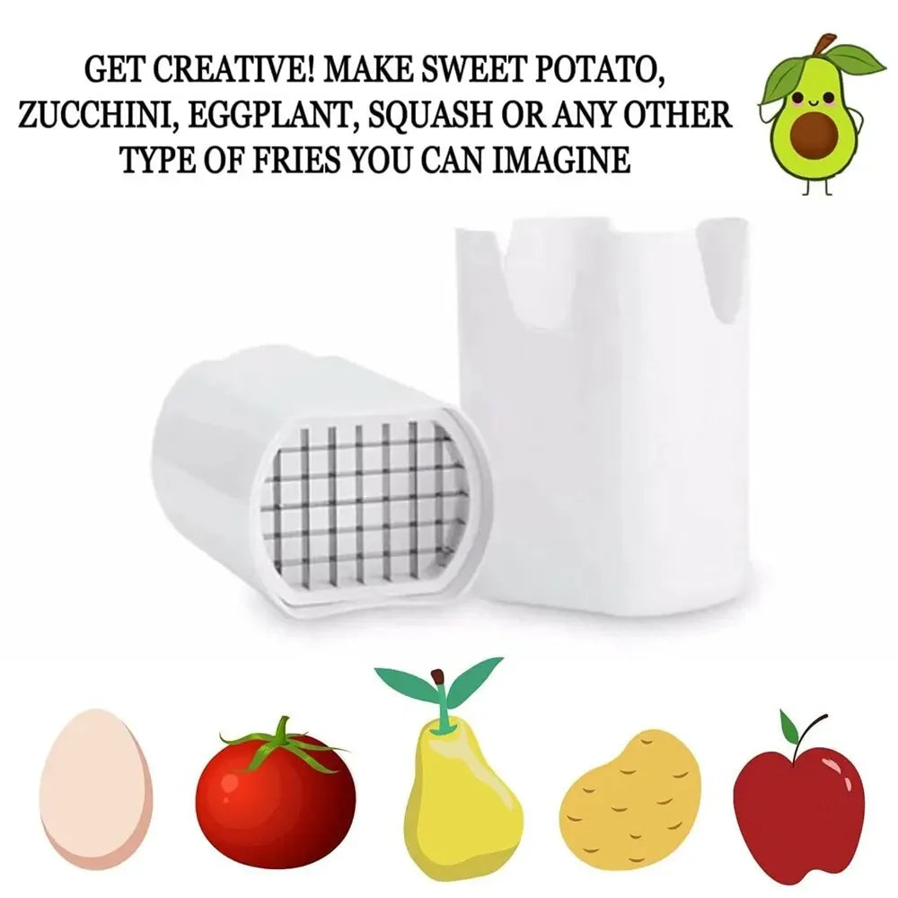 Cortador de patatas fritas de corte rápido Natural, herramienta para cortar verduras y verduras, 1 piezas