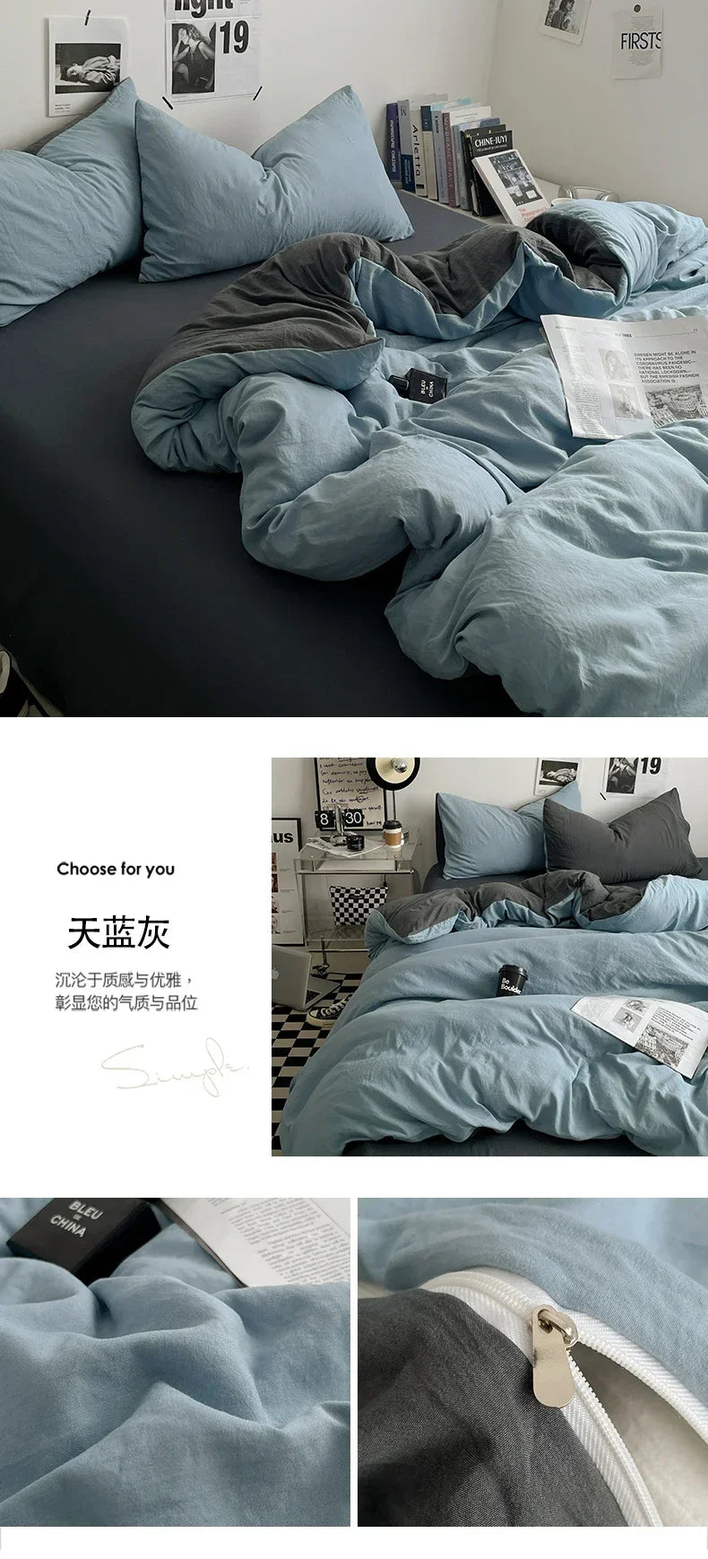 Juegos de edredón de cama, funda nórdica, sábanas con funda de almohada, juego de ropa de cama para cama Queen/King, edredones de cama