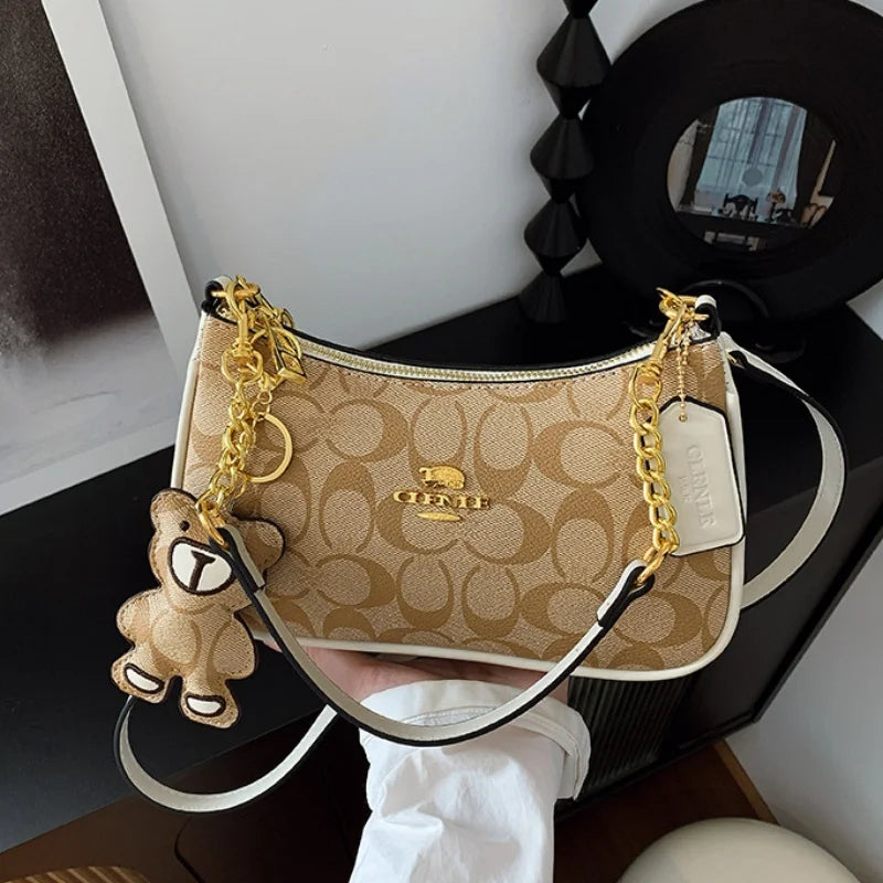 Bolso de mano de estilo de alta gama para mujer, nuevo modelo 2025, bolso cuadrado pequeño único y moderno, moderno, retro, simple y elegante, cr