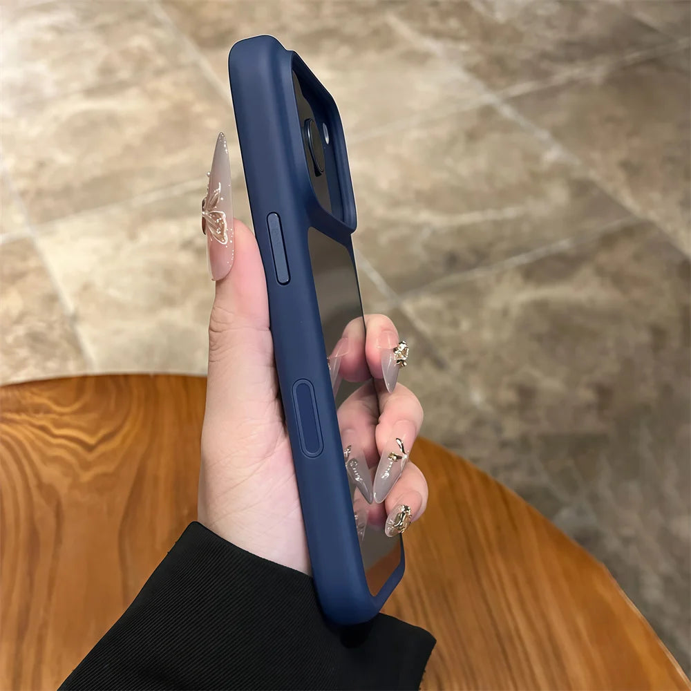 Funda Transparente de Silicona de Lujo con Bordes Suaves para iPhone 17, 17 Pro, 17 Pro Max, Resistente a Impactos, con Panel Trasero Rígido