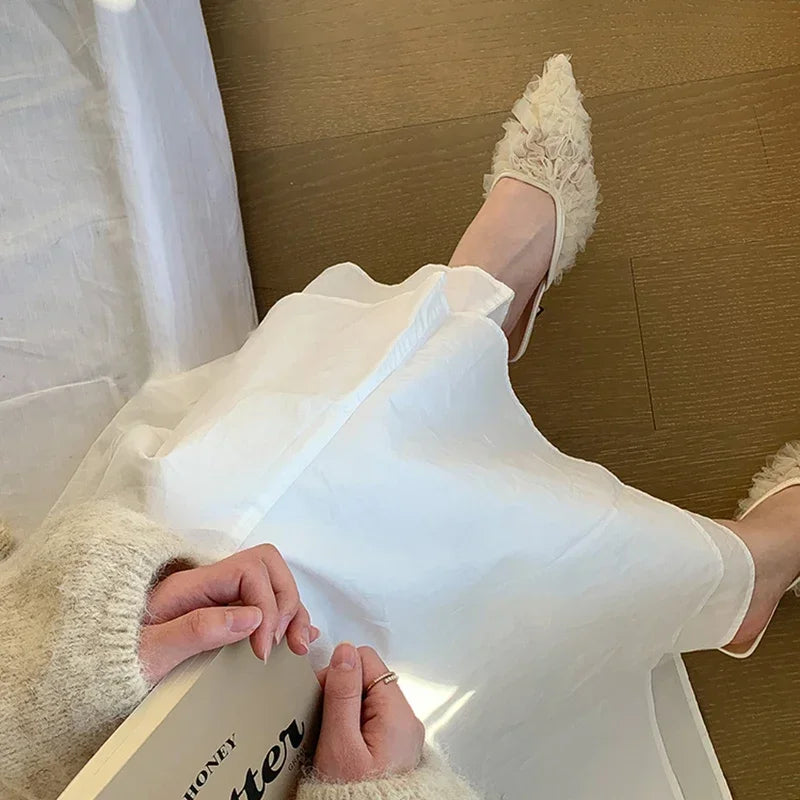 Zapatillas de tacón con punta estrecha, zapatos elegantes para mujer, sandalias de tacones medios, sandalias de moda 2025, zapatos de tacón de verano, nuevos zapatos de lujo para mujer
