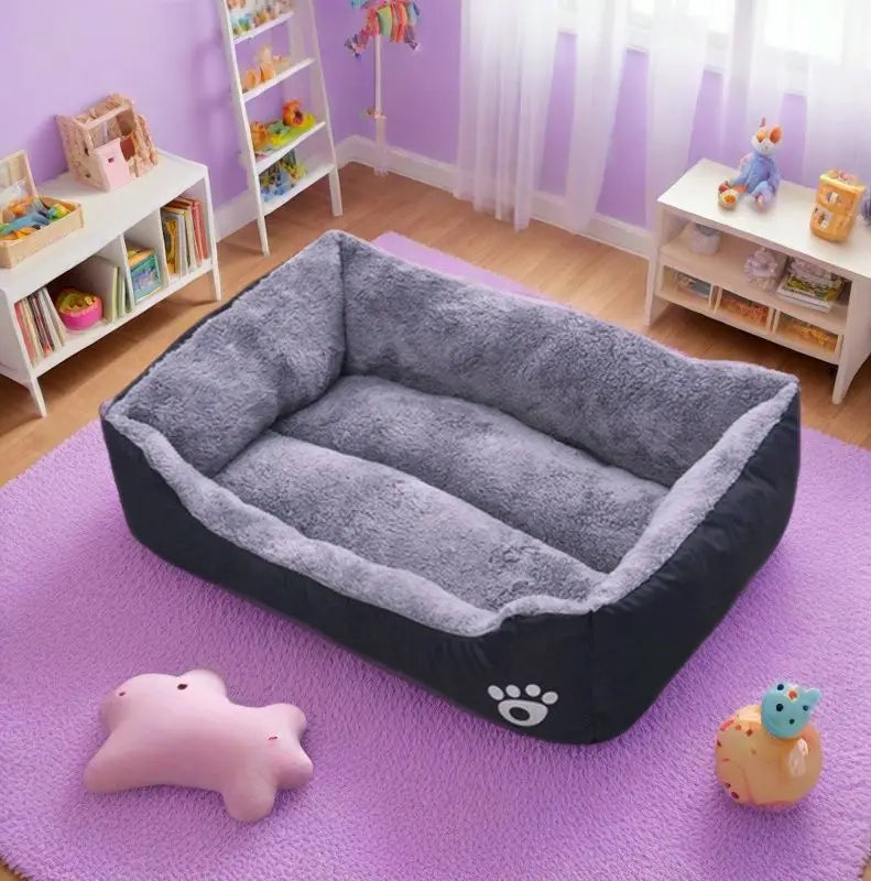 Casa grande para mascotas, cama para perros y gatos, estera larga de felpa para dormir profundo, cojín suave y cálido para perros pequeños, camas tranquilas para cachorros, Chihuahua