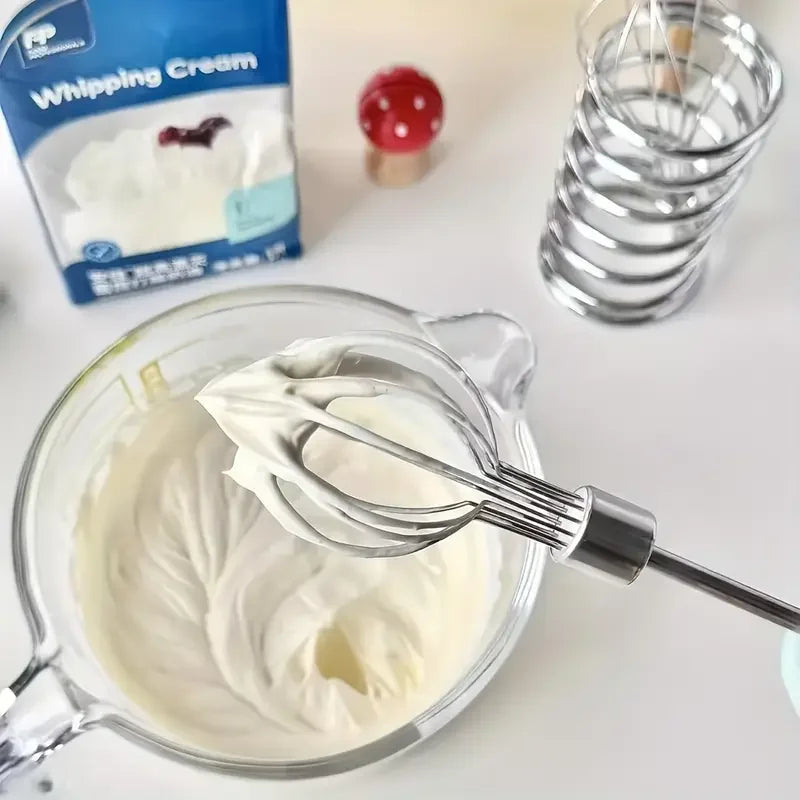 Batidor de huevos de acero inoxidable, batidor de alambre de cocina, batidor de globos, batidor de huevos de leche, batidor de huevos eléctrico de mano