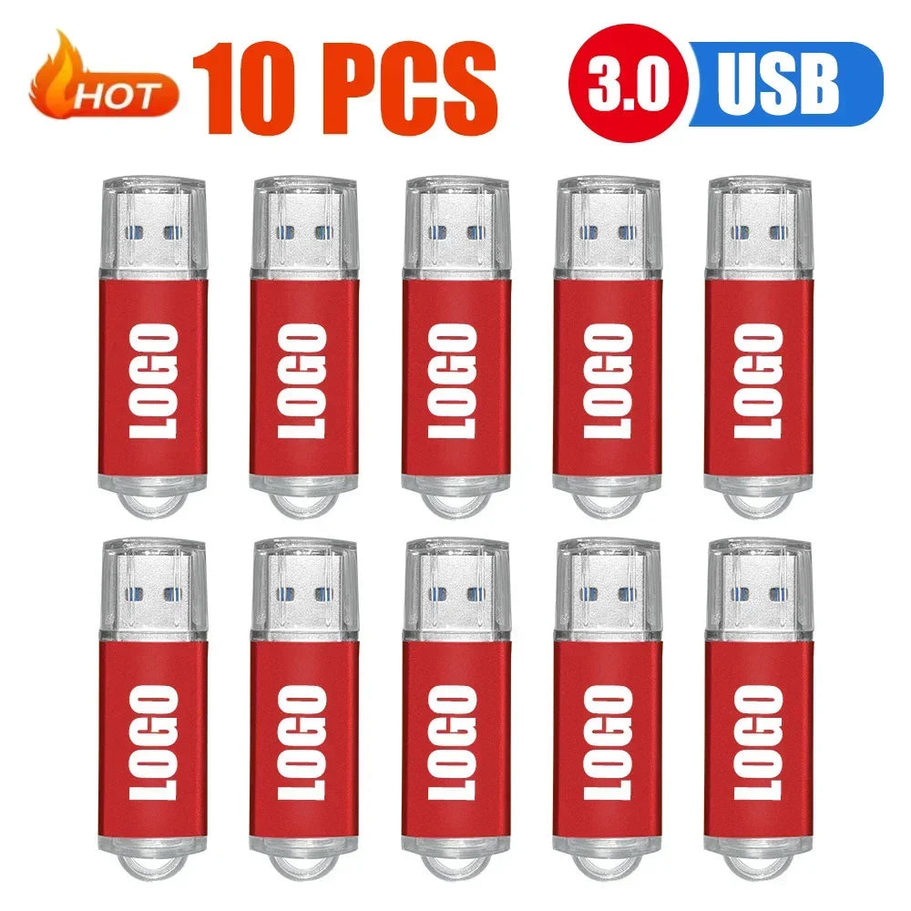 10/20/50 unids/lote unidad Flash USB 3,0 nueva unidad de bolígrafo giratoria 8GB16GB32GB64GB logotipo personalizado gratis memoria Stick regalo de negocios creativo
