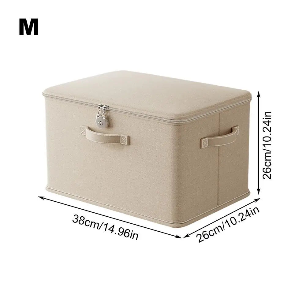 Caja de almacenamiento grande con cerradura, contenedor de almacenamiento apilable seguro con asa, contenedor organizador con bloqueo, cestas de estante lavables para