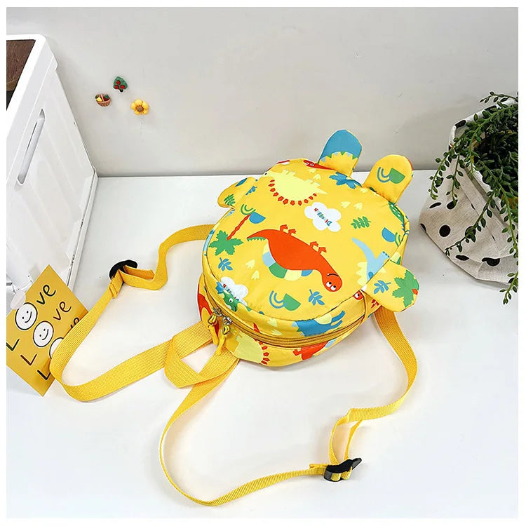 Bolsa bonita para niños, mochilas escolares con dibujos de dinosaurios para niños, mochila de viaje para exteriores preescolar para guardería, antipérdida