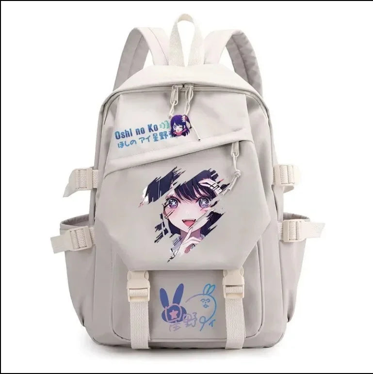 Mochila OSHI NO KO, mochila de anime recomendada para niños, mochila escolar para estudiantes, regalo para niñas, mochila de viaje diaria bonita