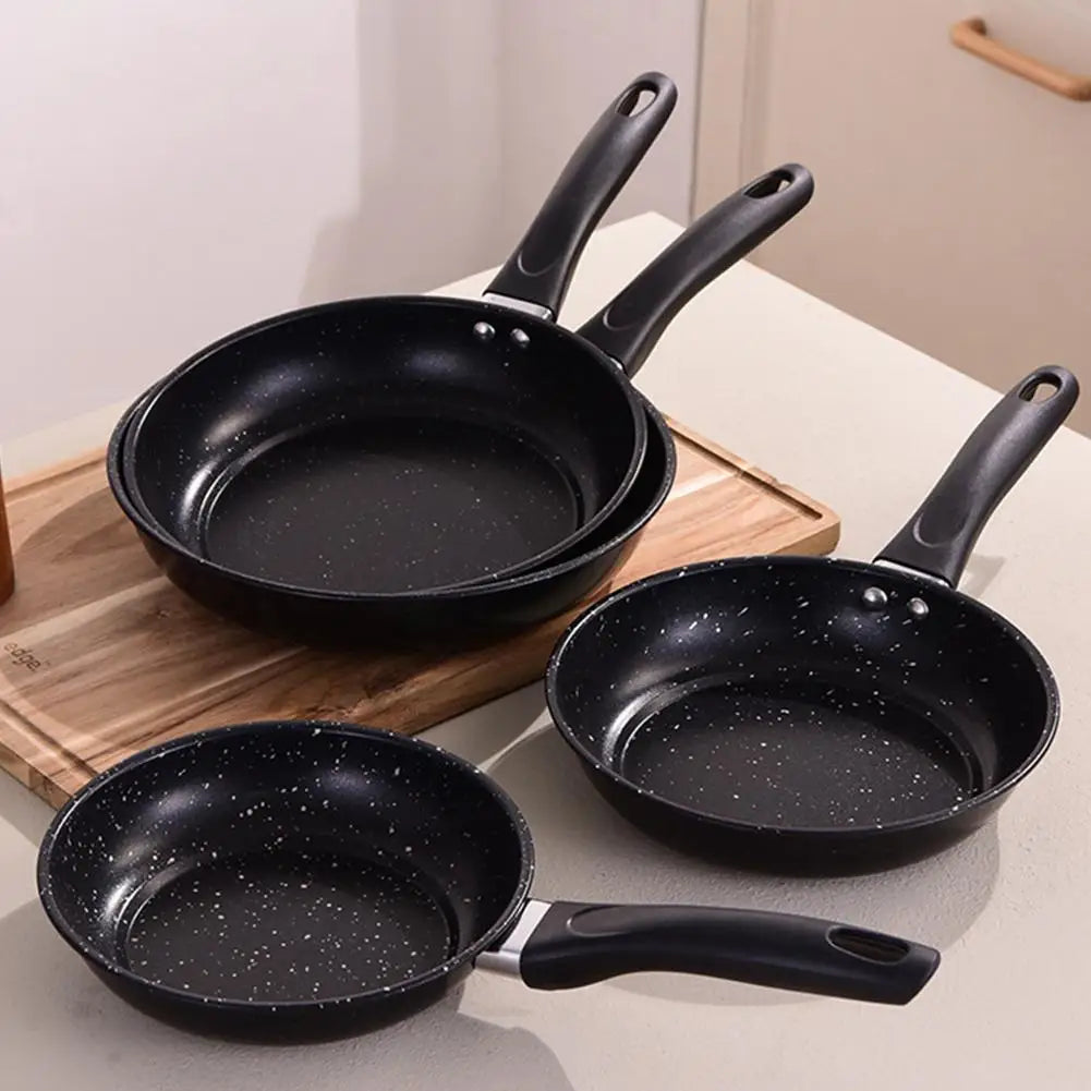 Sartén antiadherente con revestimiento de piedra Maifan, fondo plano, ideal para preparar huevos, tortillas y carne, apta para cocinas de inducción y de gas, utensilio de cocina.