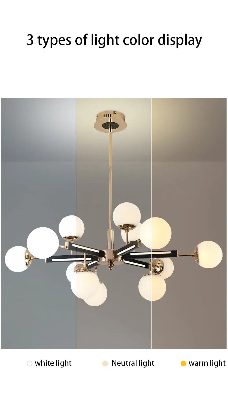 Lámpara de Techo Estilo Nórdico, Lámpara de Luz para Cocina, Dormitorio, Sala de Estar, Decoración LED para el Hogar, Lámpara de Lujo, Iluminación Interior