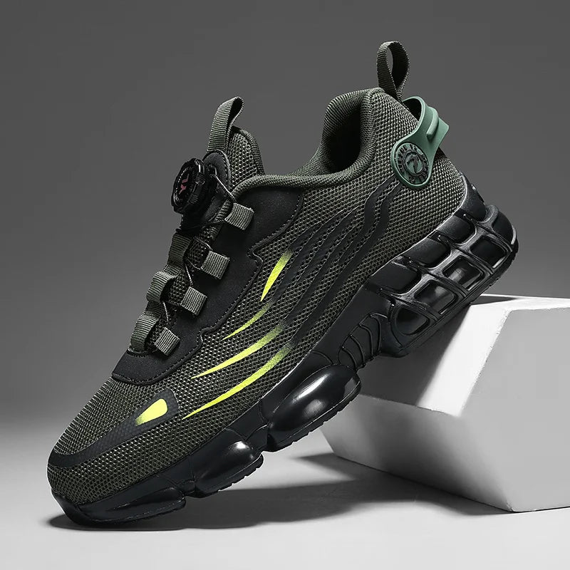 (Sin punta de acero) Zapatos casuales para hombre, zapatillas deportivas para senderismo, caminar, zapatillas casuales para regalo