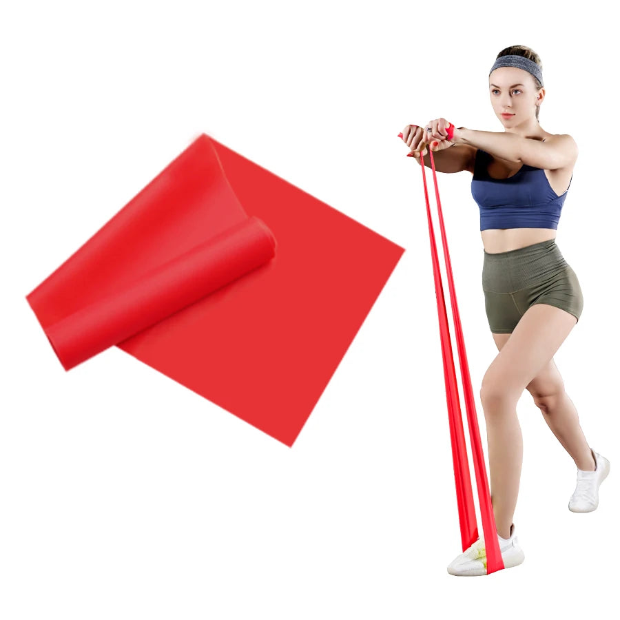 Bandas elásticas de entrenamiento largo, banda de resistencia para Yoga, Pilates, para ejercicio físico de la parte inferior del cuerpo, fuerza en el hogar