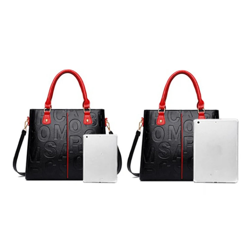 Bolsos cruzados informales de cuero PU para mujer, bolso de mano de diseñador de lujo, bolso de hombro de viaje de gran capacidad