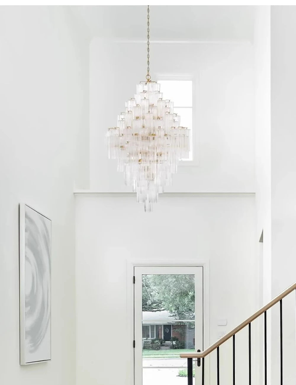 Lámparas de lujo, candelabro de cristal antracita, brillo dorado, regulable, lámpara de techo, iluminación para sala de estar, iluminación interior para el hogar