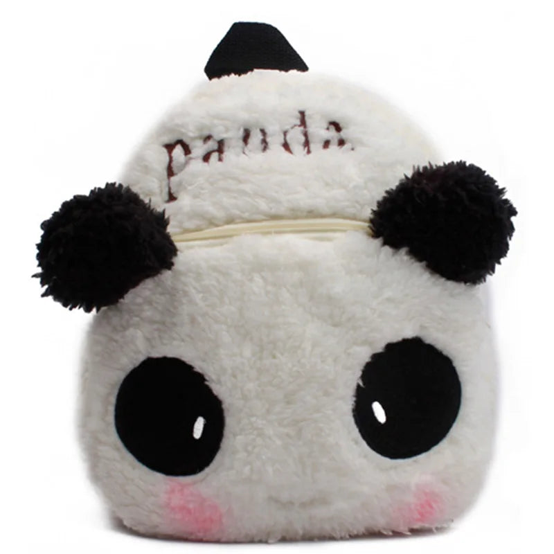 Bonita mochila de felpa de fresa para niños, Mini bolsas escolares de animales de dibujos animados, bolsa de dulces para niños, regalo para niños y niñas de 1 a 3 años