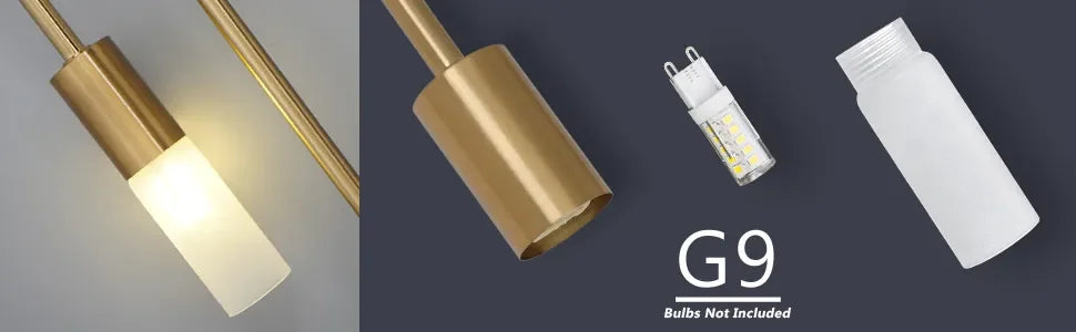 Lámpara de Pared LED Moderna Dorada, Estilo Nórdico, Larga y Rectangular, para Sala de Estar, Dormitorio, Baño, Pasillo, Decoración Interior