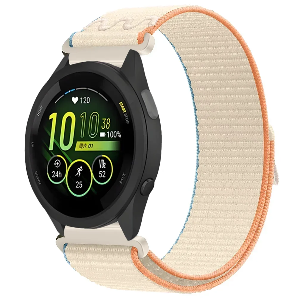 Correa de nailon de 22mm y 20mm para Garmin Forerunner 55 165 265 965 255 955 pulsera de tela Garmin Active 5/Vivoactive 5/Venu 3