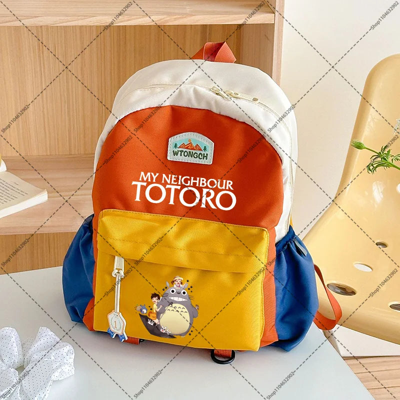 Mochilas bonitas de Totoro para estudiantes, mochila escolar de gran capacidad, mochila con estampado de dibujos animados de Anime, regalos para el regreso a la escuela, bolsas Kawaii