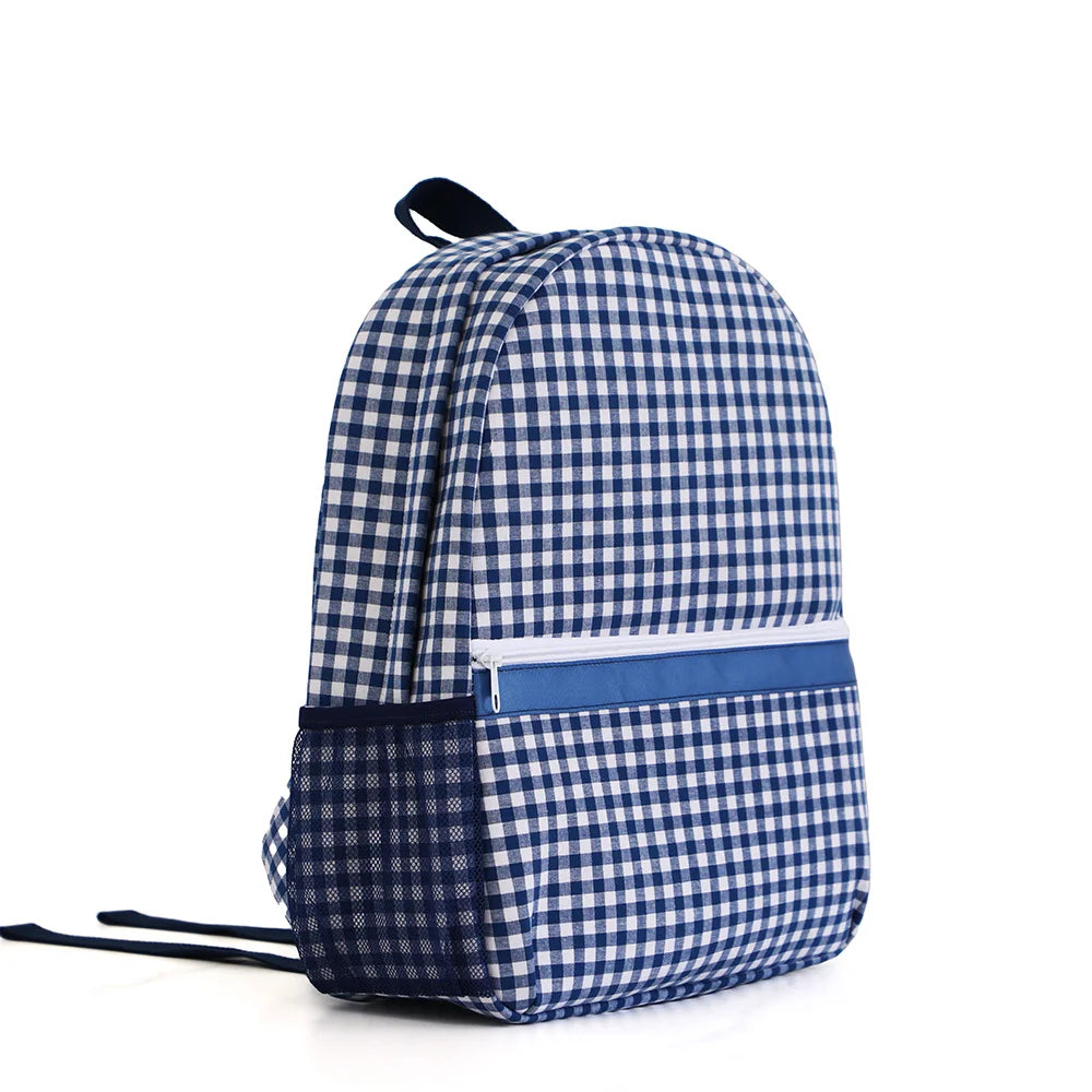 Mochila Escolar para Niños Pequeños, Mochila Linda con Estampado de Cuadros para Niñas, 12 Pulgadas para Preescolar y Jardín de Infancia, 15 Pulgadas para Adolescentes de Secundaria