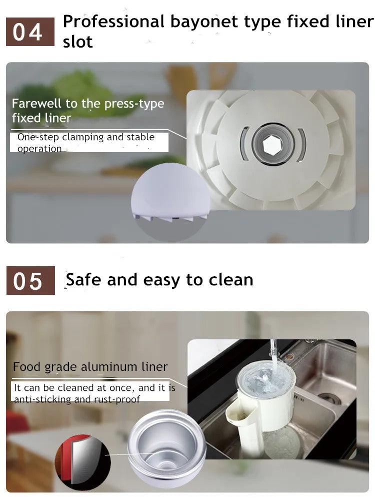 Máquina de helado Manual automática de sobremesa operación Simple Mini máquina de helado suave de gran capacidad para el hogar DI