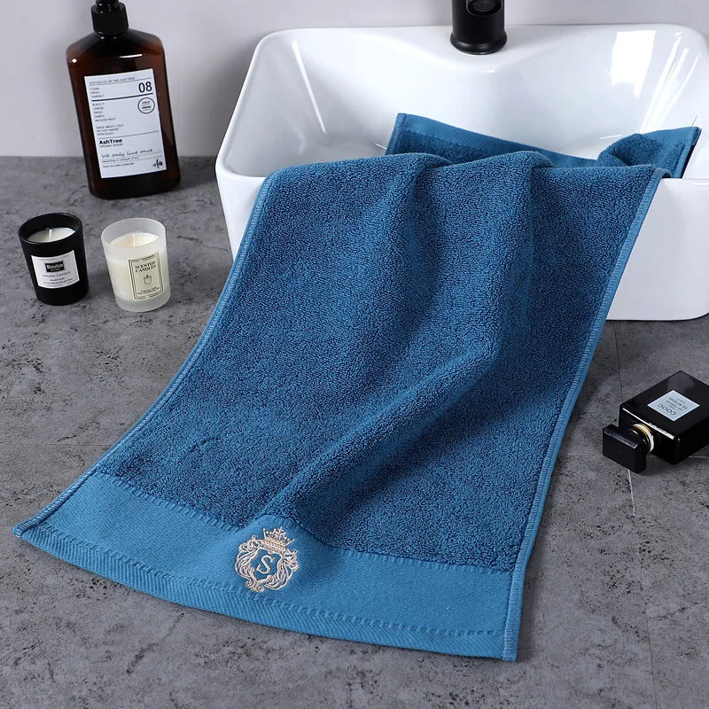 Juego de toallas de baño de algodón bordado, toallas de baño grandes de 70x140cm y 35x75cm, toallas de uso diario para ducha facial, 1/2/3 Uds.