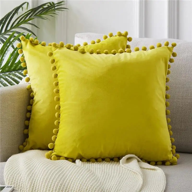 1 Uds. Fundas de cojín de terciopelo suave, fundas de almohada decorativas cuadradas para sofá, cama cómoda, funda de almohada para el hogar y el coche