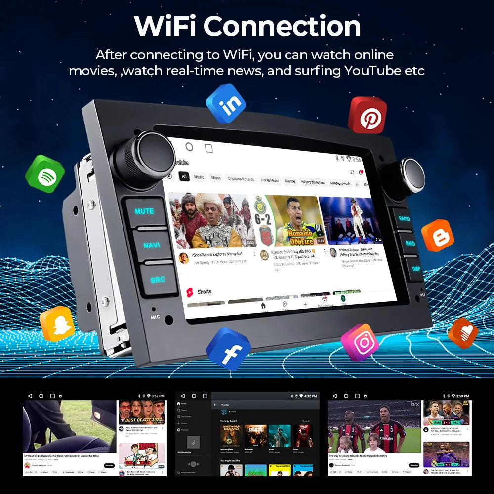 Radio Multimedia de coche 2Din para Opel Astra Antara Corsa 7 pulgadas inalámbrico CarPlay Android Auto receptor de Radio FM reproductor estéreo de coche