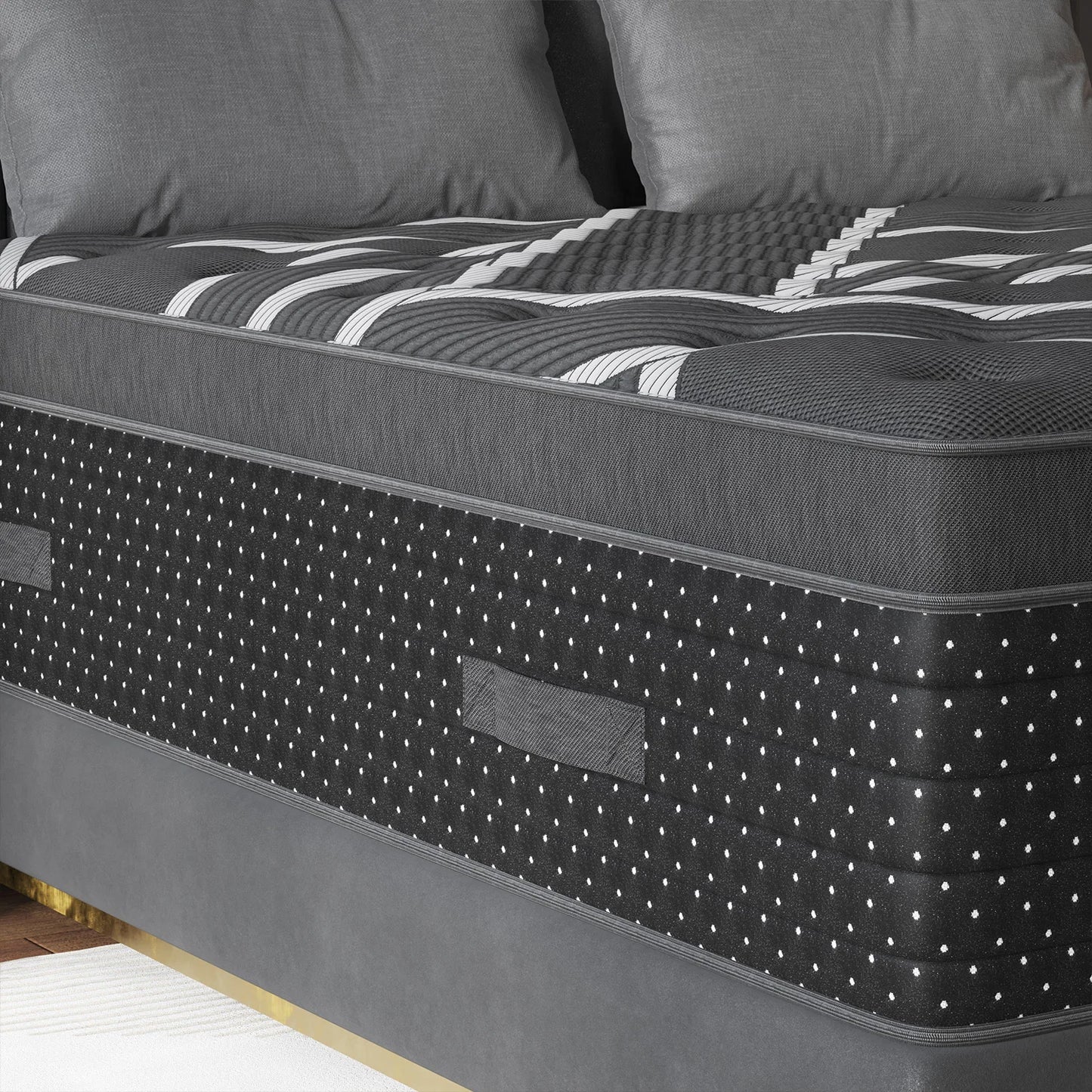 12/14in Hybrid Gel Memory Foam Mattress with Pocket Spring, Medium Firm, Motion Isolation Mattress in a Box