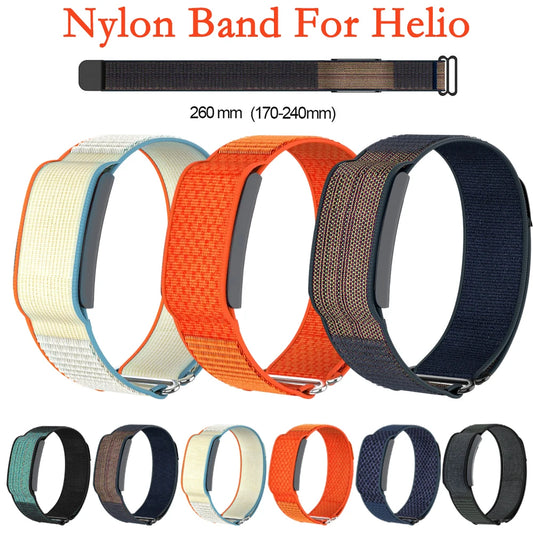 Correa de cubierta completa para Amazfit Helio, banda deportiva Original de nailon para exteriores, pulsera cómoda ajustable para Helio, banda para hombres y mujeres