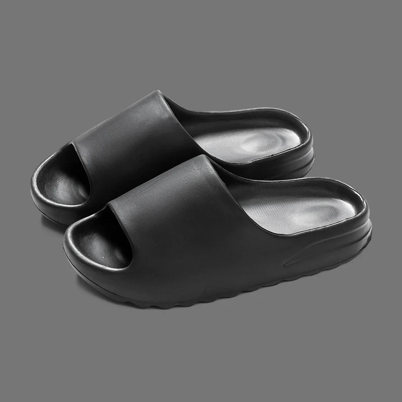 Zapatillas de hombre, sandalias para el hogar, parejas, suelas gruesas para el hogar, sandalias suaves antideslizantes y resistentes al desgaste, tobogán yzy de coco para interiores