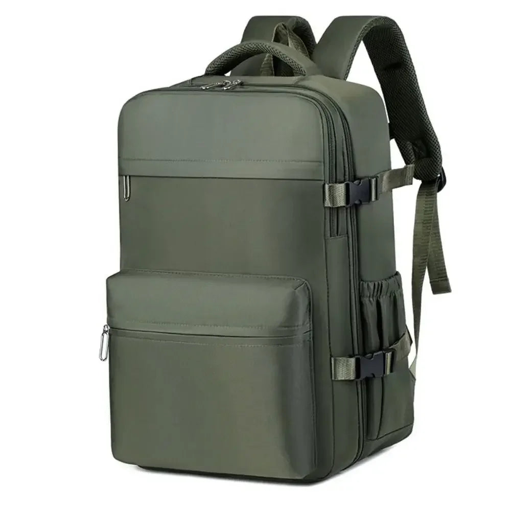 Mochila de compresión al vacío para hombre, mochila para ordenador portátil, mochila de viaje al vacío para senderismo, mochila Ryanair, bolsa de cabina de 46x30x20