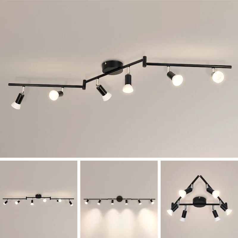 Lámpara de techo de luz Led moderna GU10, focos de techo Led, accesorio de iluminación para sala de estar, interior, comedor, dormitorio, cocina