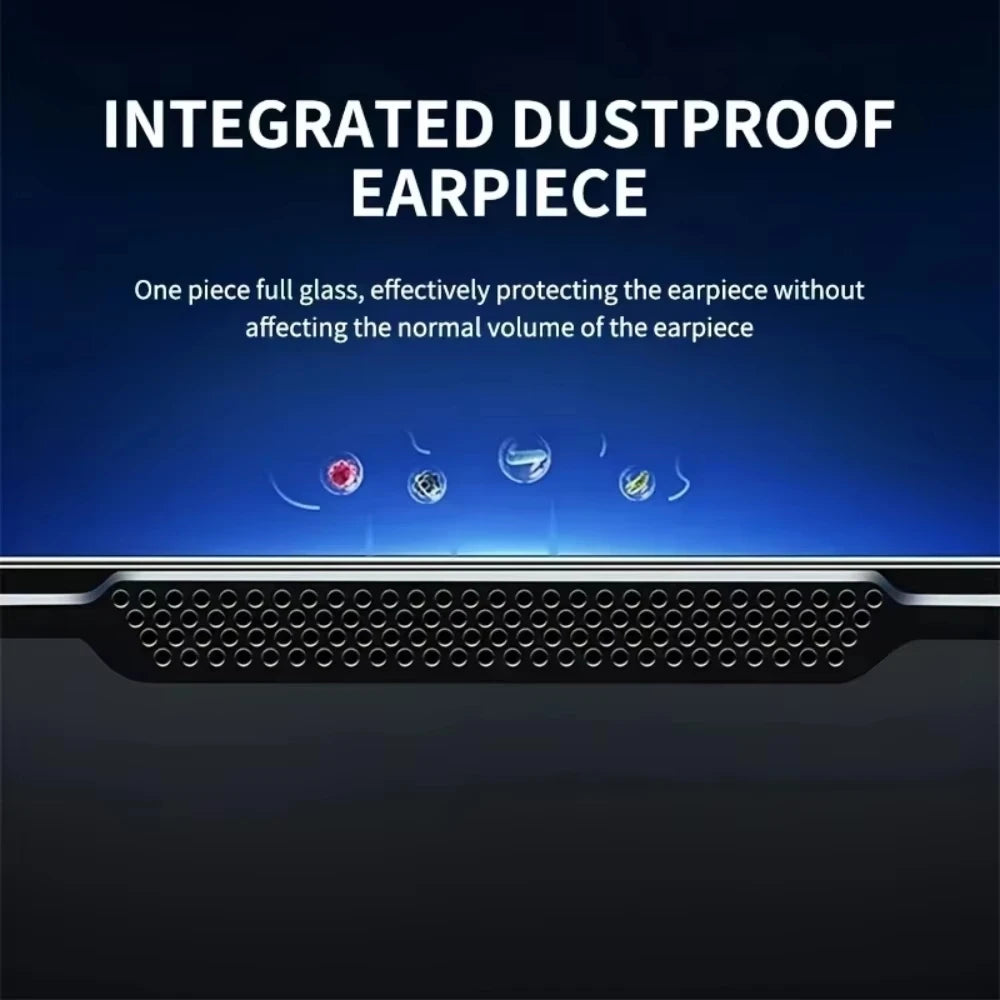 Protector de Pantalla HD de Fácil Instalación para iPhone 17 Pro Max 15 16 13 11 14 16e 12 Mini XR X Xs 7 8 Plus Air, Vidrio Templado (1-5 Unidades)