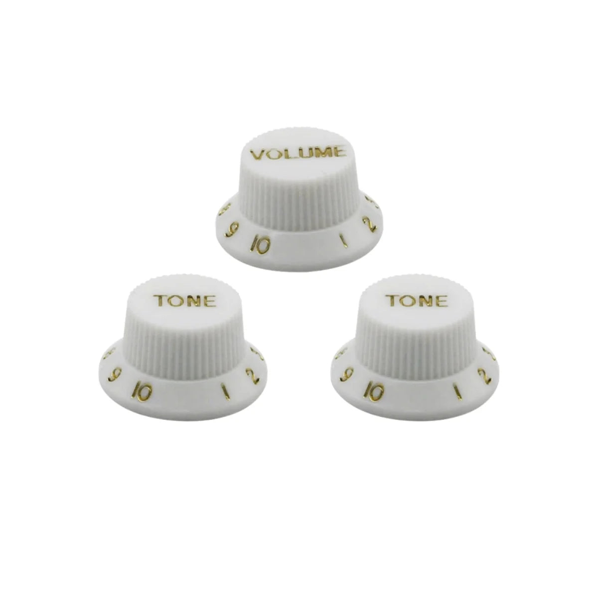 Miwayer 3 unids/set perillas de guitarra de plástico/2T1V perillas de Control de tono de volumen tapas de sombrero de copa/para piezas de guitarra eléctrica ST SQ