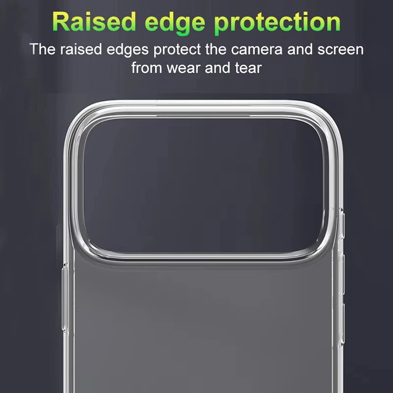 Funda de teléfono transparente de silicona suave TPU para iPhone 17 Pro Max, fundas ultrafinas transparentes a prueba de golpes para iPhone 17, funda trasera de aire