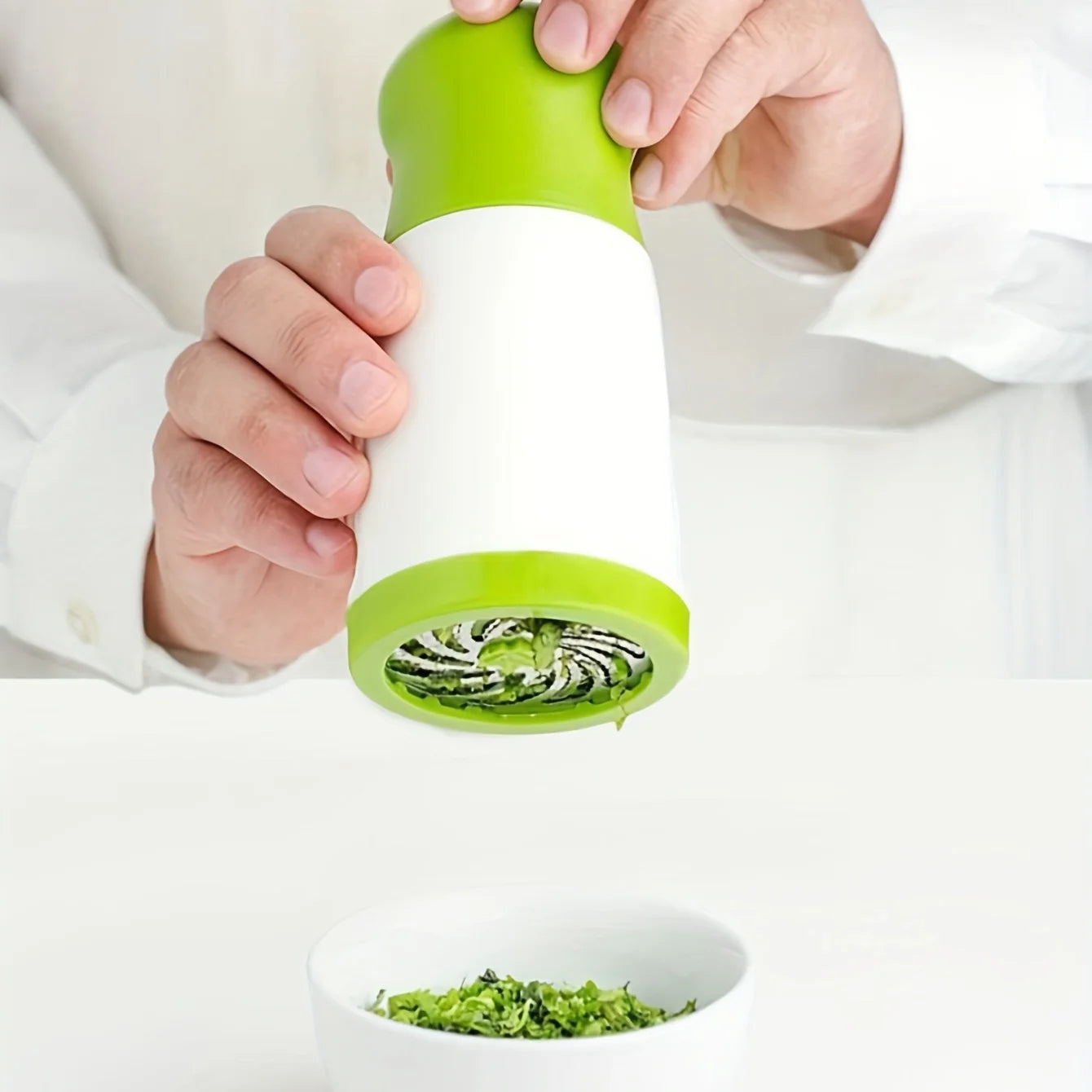 Molinillo Manual de hierbas, molino de especias, trituradora de perejil, cortador de verduras, picadora de cilantro, Chile y Cilantro, herramienta de cocina, 1 ud.