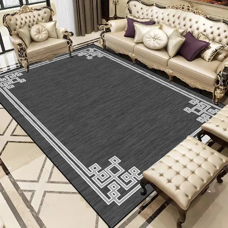 Alfombra moderna y sencilla para el hogar, alfombra para dormitorio, sala de estar, decoración grande para dormitorio, mesas de centro para el hogar, alfombra lavable