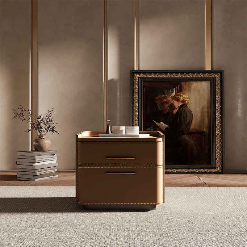 Mesita De Noche De almacenamiento De lujo, cajón Simple estético, mesita De Noche italiana, Mesitas De Noche nórdicas De moda, muebles De dormitorio