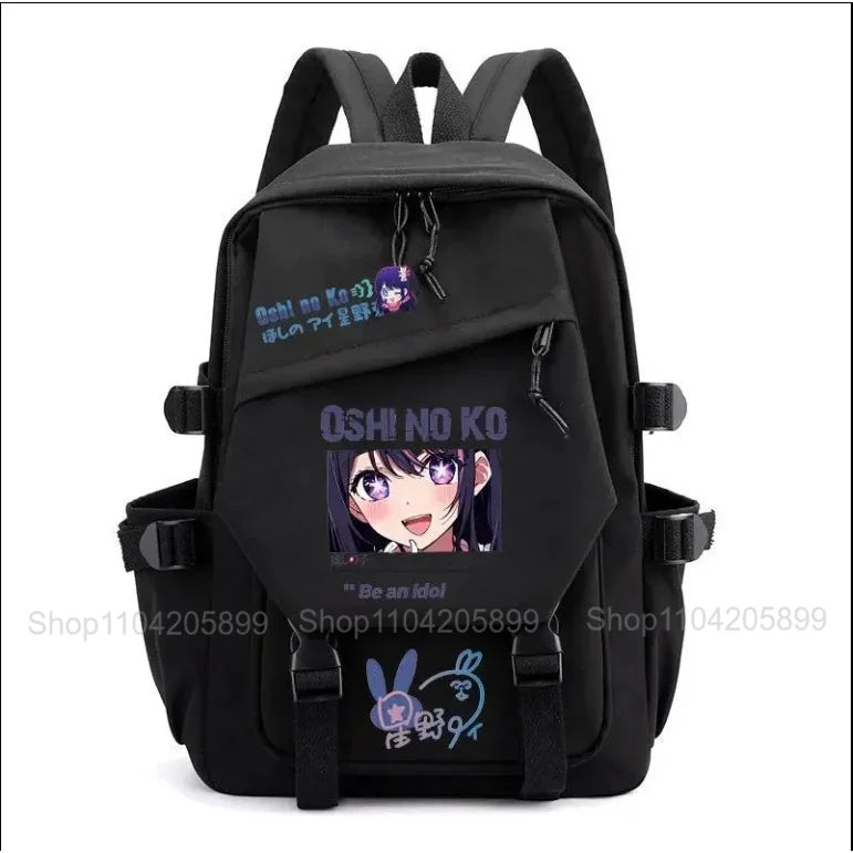 Mochila OSHI NO KO, mochila de anime recomendada para niños, mochila escolar para estudiantes, regalo para niñas, mochila de viaje diaria bonita