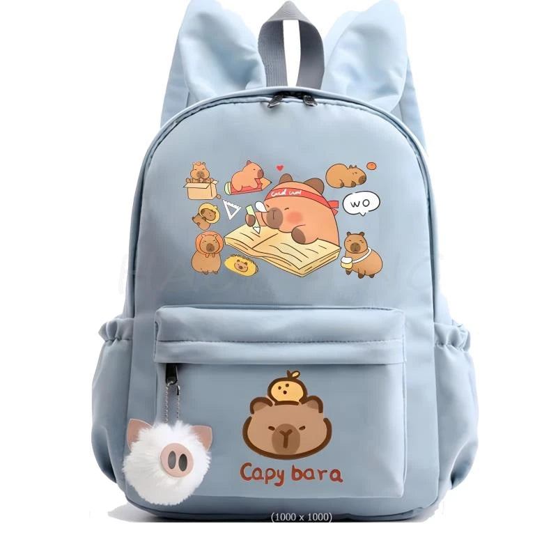 Mochila Capybara, Mochila bonita para niña, niño, estudiante, adolescente, Mochila para niños, mochilas escolares informales para mujeres, juguete de regalo de cumpleaños para niños