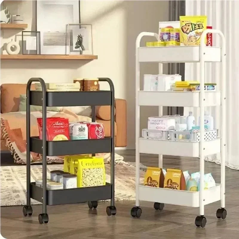 Carro para el hogar, estante de almacenamiento para el suelo, cocina multifuncional, carrito de almacenamiento, almacenamiento móvil con ruedas, aplicación multiescena!!