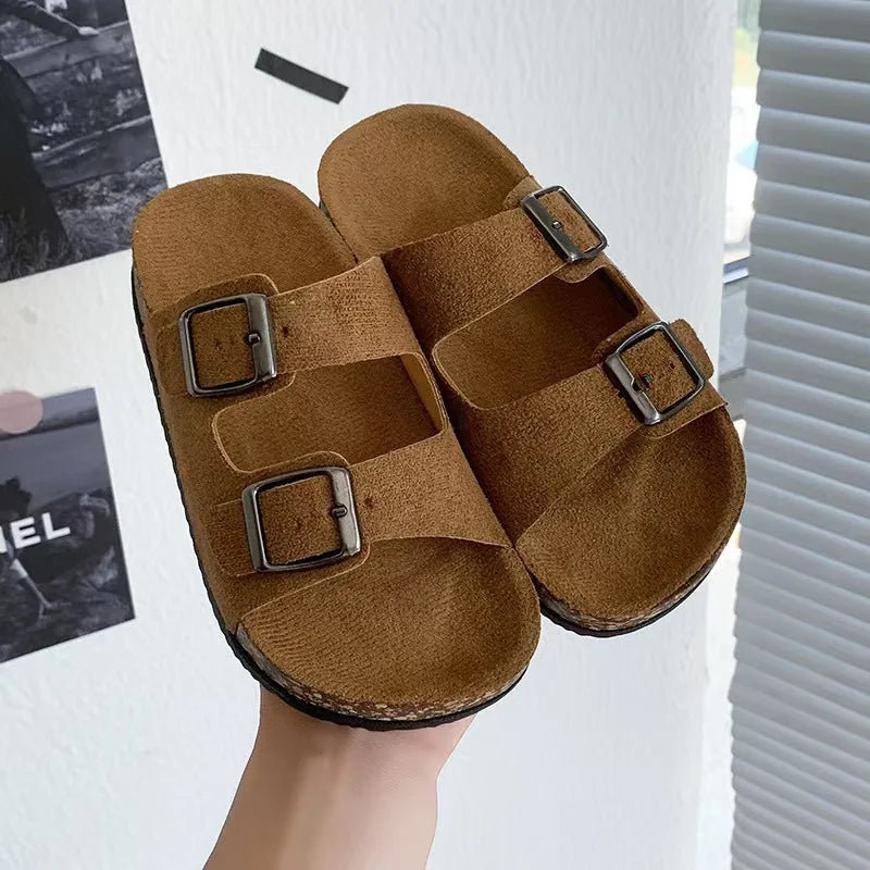 Sandalias Infantiles 2026 para Niñas y Niños, Verano, Nuevo Estilo Coreano, Suela Suave Antideslizante, Versátiles, Elegantes, Punta Abierta, Zapatos de Playa